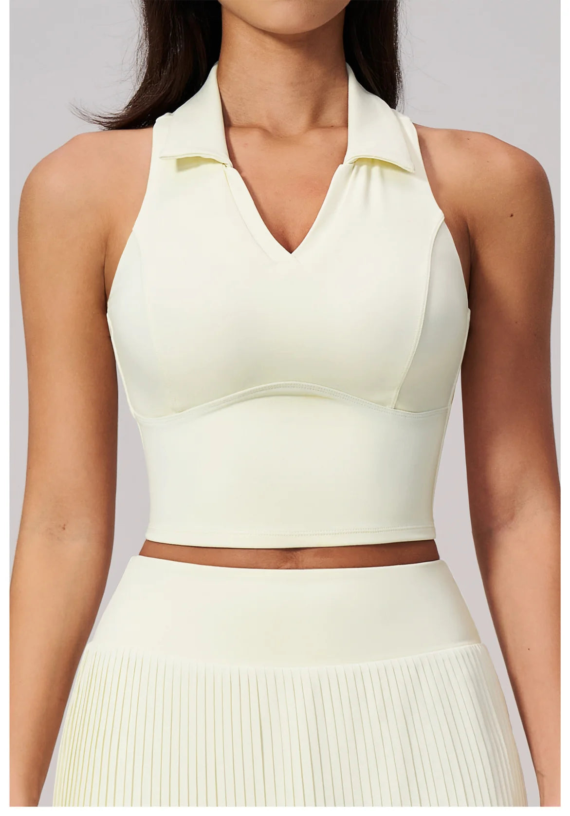 Women's Yoga Tank Push Up Workout Top Quick-Dry Collar Gym Sports Vest Running Female Running Tight Top Women Fitness Underwear
