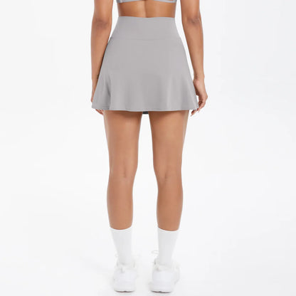JUREN Sports Yoga Skirts Short Women Golf Tennis Skirts Gym Tennis Skirts Shorts Golf Wear for Women Yoga Running Workout Skirt