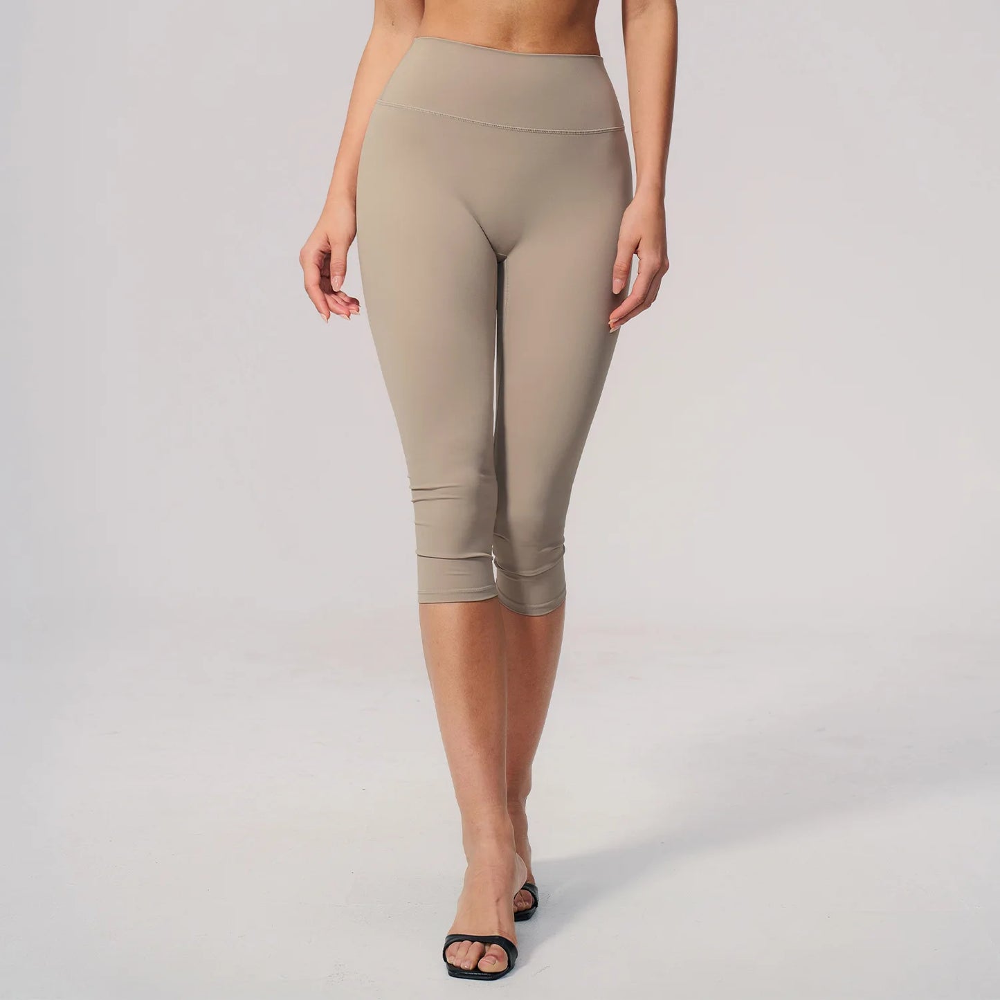 Women's High Waist Yoga Capri Pants Butt Lift Leggings Squat Proof Tummy Control Workout Sports Breathable Running Summer Tights