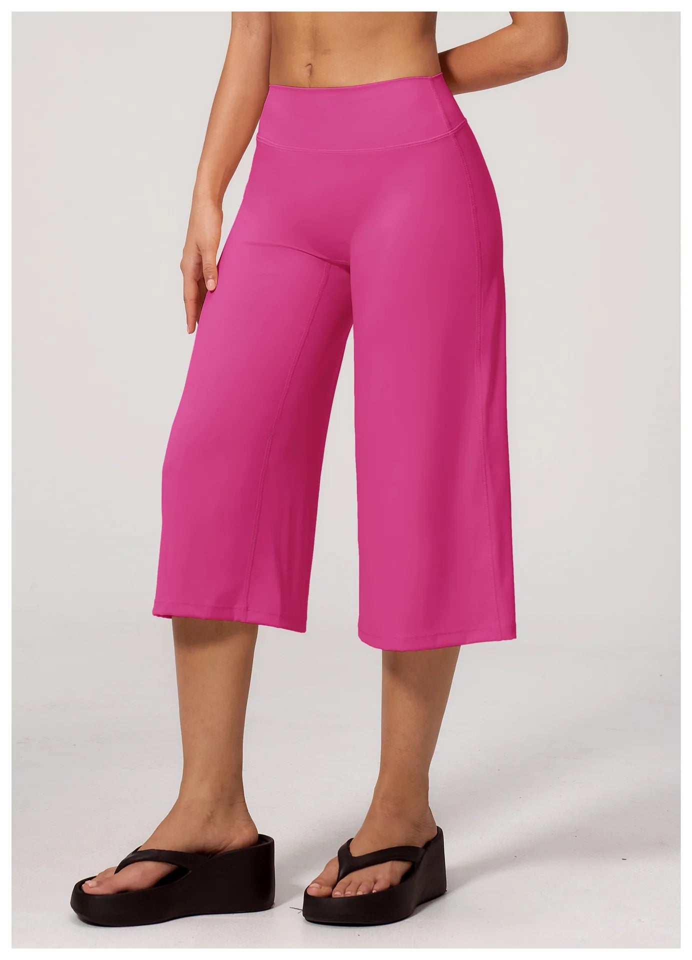 Summer Cropped Pants Yoga Pants Women Gym Workout Running High Waisted Quick Drying Loose Sports Pants Fitness Pants Yoga Pants