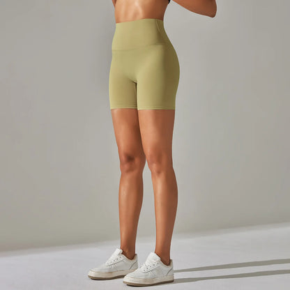 Seamless Yoga Shorts Women Fitness Shorts Running Cycling Shorts Breathable Sports Leggings High Waist Summer Workout Gym Shorts