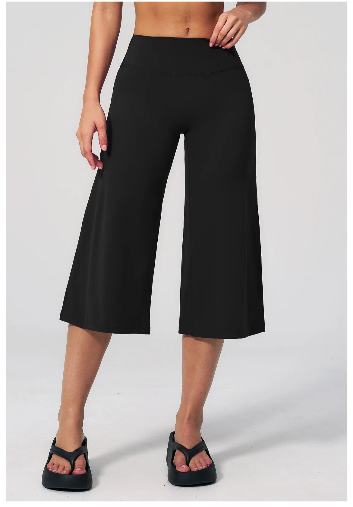 Summer Cropped Pants Yoga Pants Women Gym Workout Running High Waisted Quick Drying Loose Sports Pants Fitness Pants Yoga Pants