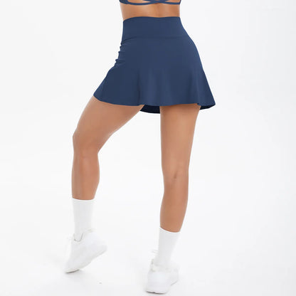 JUREN Sports Yoga Skirts Short Women Golf Tennis Skirts Gym Tennis Skirts Shorts Golf Wear for Women Yoga Running Workout Skirt
