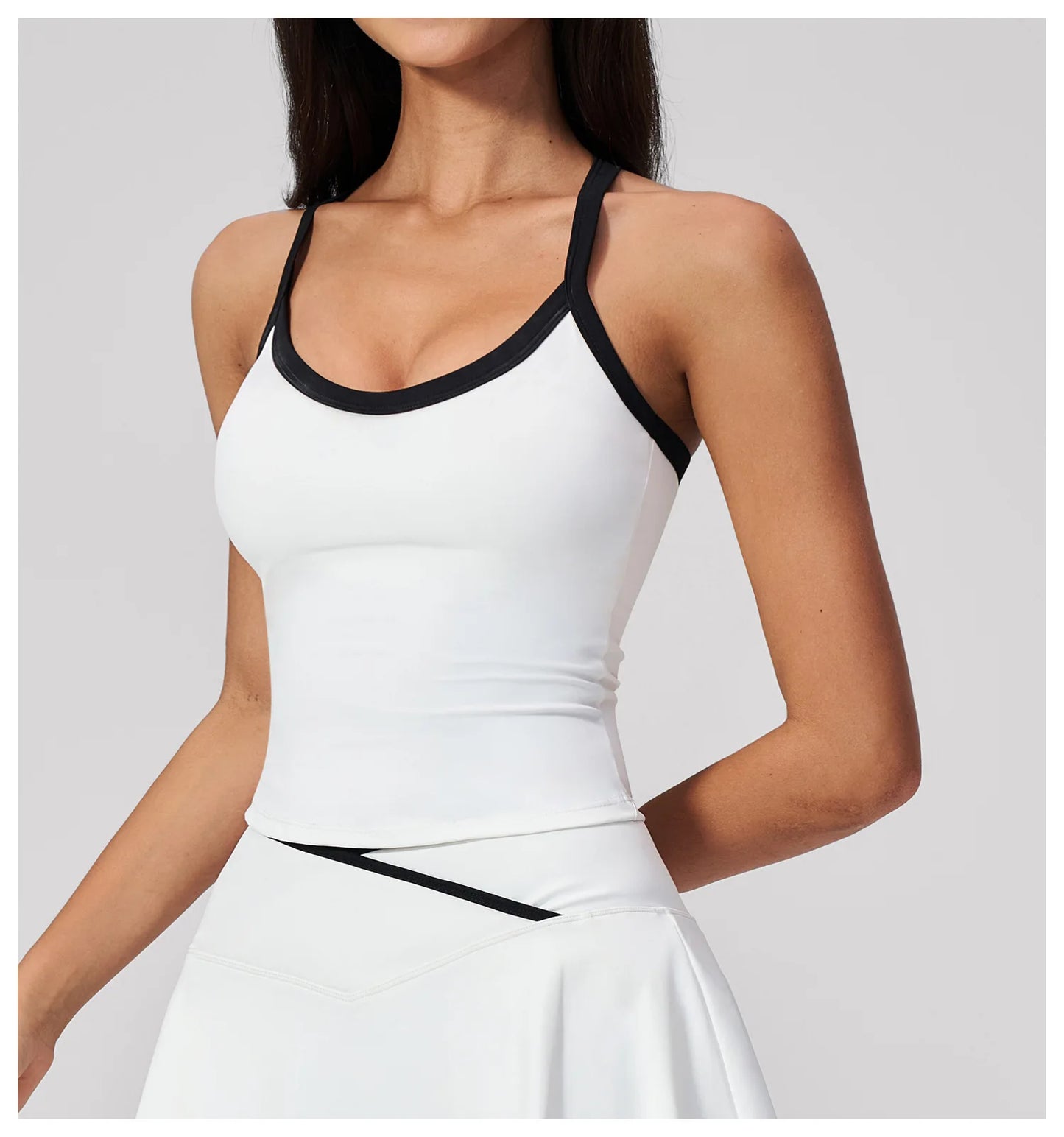 Summer Sports Bra Fitness Vest with Chest Pad Summer Shockproof Bra Nude Feeling Suit Pilates Training Yoga Top Yoga Clothing