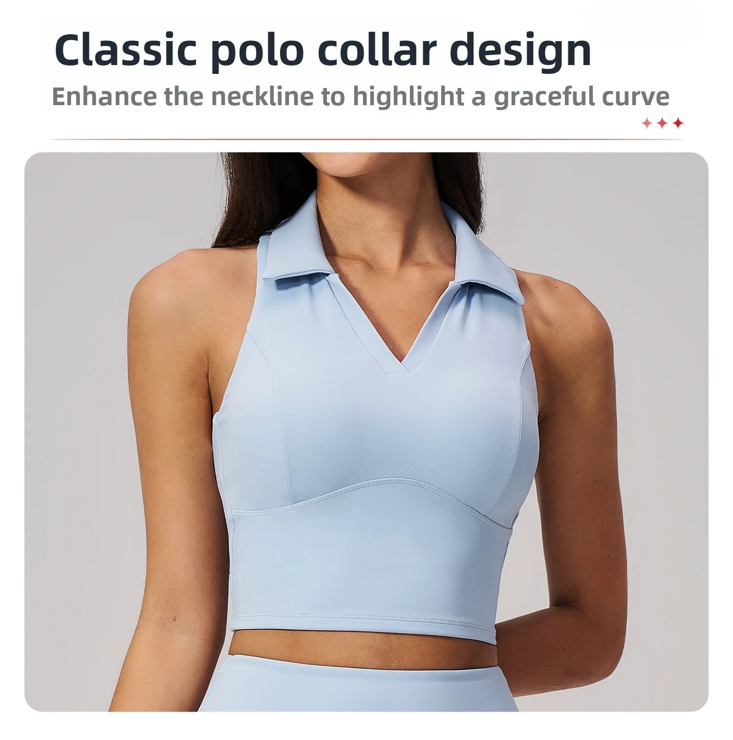 Women's Yoga Tank Push Up Workout Top Quick-Dry Collar Gym Sports Vest Running Female Running Tight Top Women Fitness Underwear
