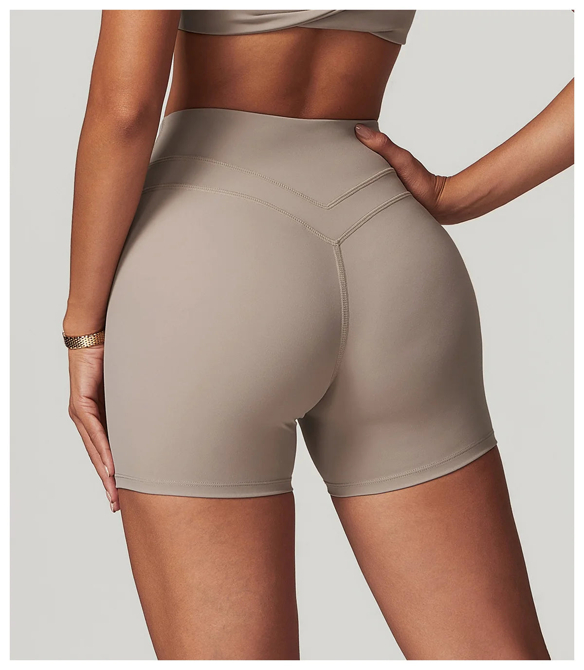 JUREN High Waist Sports Short Women Yoga Shorts Breathable Fitness Tight Women Yoga Legging Shorts Cycling Athletic Gym Shorts