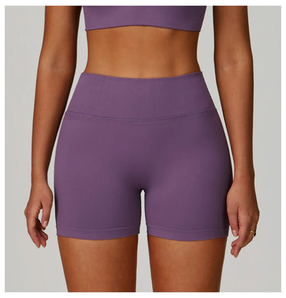Seamless Yoga Shorts Women High Waist Workout Shorts Fitness Shorts Yoga Lift Butt Fitness Ladies Yoga Gym Running Short Pants