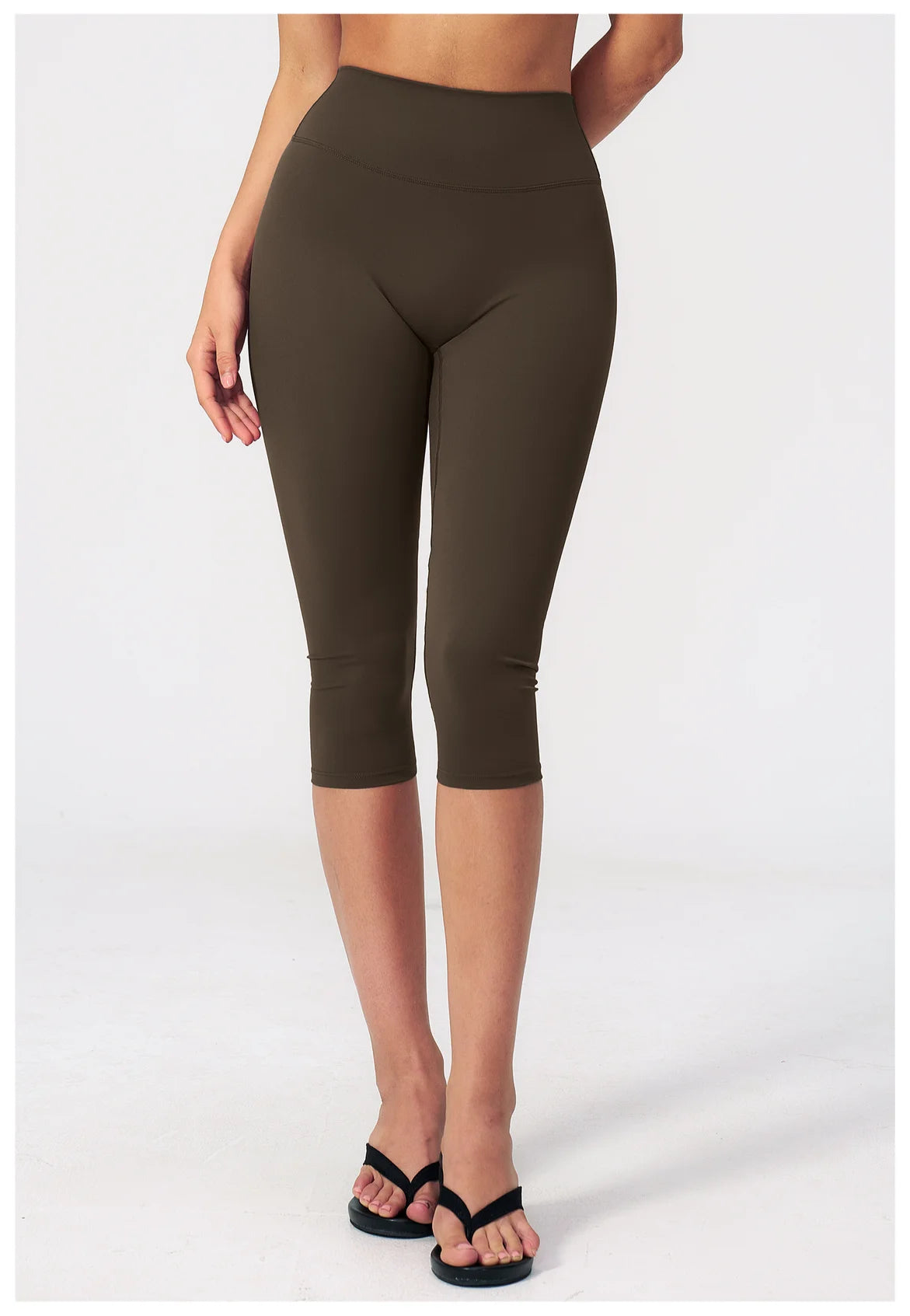 Women's High Waist Yoga Capri Pants Butt Lift Leggings Squat Proof Tummy Control Workout Sports Breathable Running Summer Tights