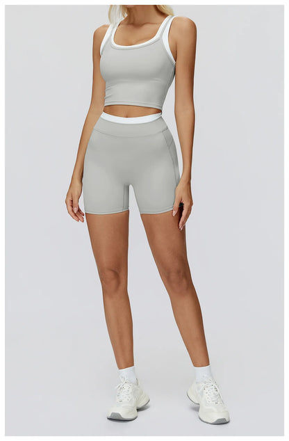 Summer Shorts Women Yoga Shorts High Waist Workout Shorts Fitness Yoga Lift Butt Fitness Yoga Gym Running Short Pants Sportswear
