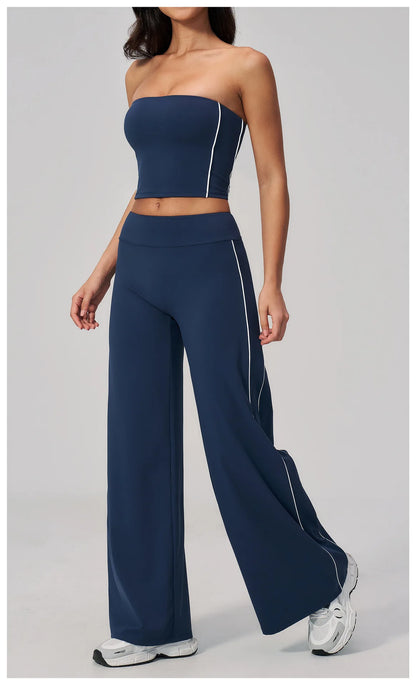 Yoga Pants, Women's Fitness Pants High Waist Straight Leg Wide Leg Pants Casual Pants Sports Outdoor Cycling Running Pants