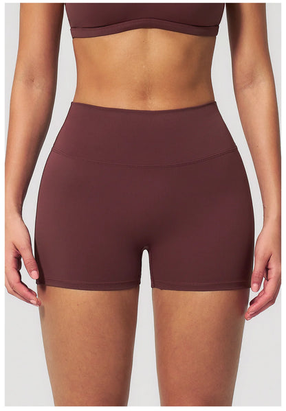 JUREN Yoga Shorts Women Fitness Shorts Running Cycling Shorts Breathable Sports Leggings High Waist Summer Workout Gym Shorts