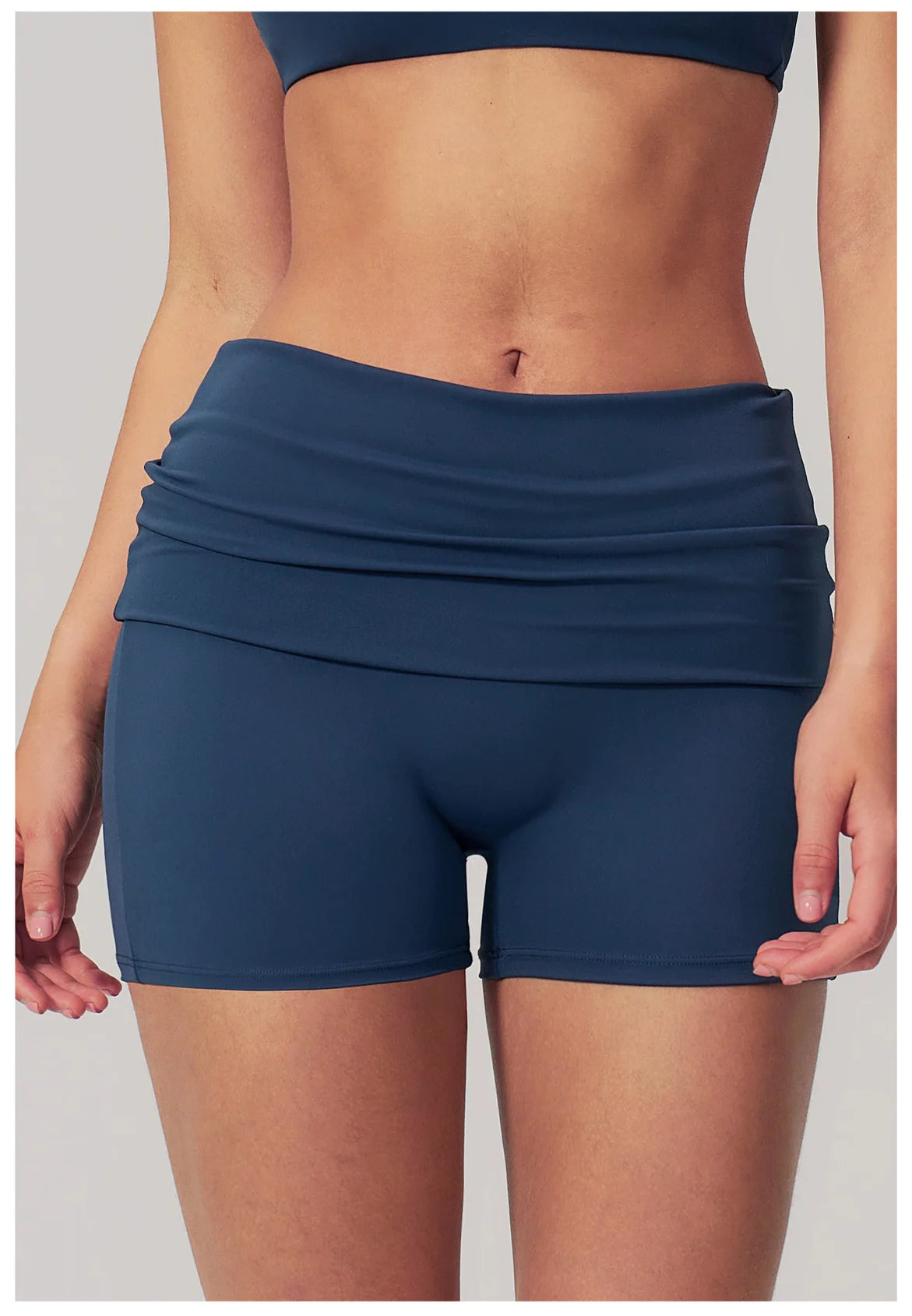Summer Fold Over Waist Fitness Shorts Women Workout Shorts Yoga Shorts Lift Butt Fitness Shorts Women Running Push Up Gym Shorts