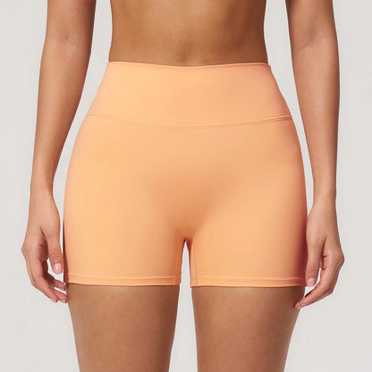 JUREN Yoga Shorts Women Fitness Shorts Running Cycling Shorts Breathable Sports Leggings High Waist Summer Workout Gym Shorts