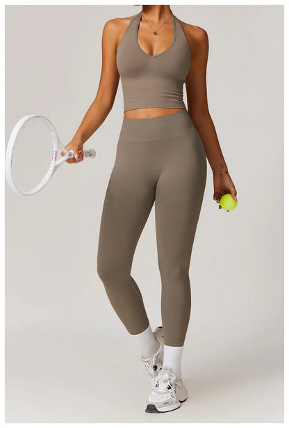 High Waist Seamless Leggings Women Fitness Running Yoga Pants Ribbed Leggings Energy Gym Tights Leggings Casual Workout Leggings
