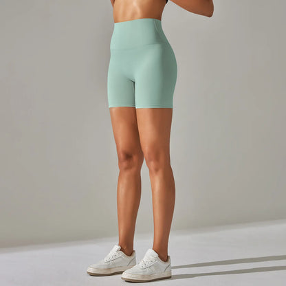 Seamless Yoga Shorts Women Fitness Shorts Running Cycling Shorts Breathable Sports Leggings High Waist Summer Workout Gym Shorts