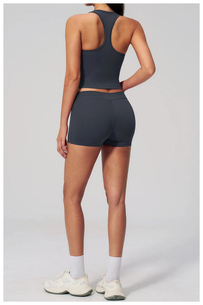 Summer Women Fitness Workout Shorts Yoga High Waist Lift Butt Fitness Shorts Gym Running Sportswear Women Push Up Gym Leggings