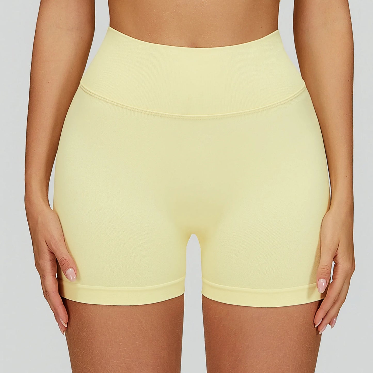 Seamless Yoga Shorts Women High Waist Workout Shorts Fitness Shorts Yoga Lift Butt Fitness Ladies Yoga Gym Running Short Pants