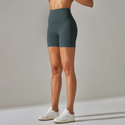 Seamless Yoga Shorts Women Fitness Shorts Running Cycling Shorts Breathable Sports Leggings High Waist Summer Workout Gym Shorts