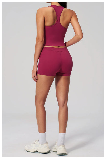 Summer Women Fitness Workout Shorts Yoga High Waist Lift Butt Fitness Shorts Gym Running Sportswear Women Push Up Gym Leggings