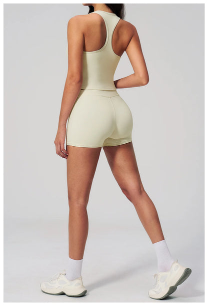 Summer Women Fitness Workout Shorts Yoga High Waist Lift Butt Fitness Shorts Gym Running Sportswear Women Push Up Gym Leggings
