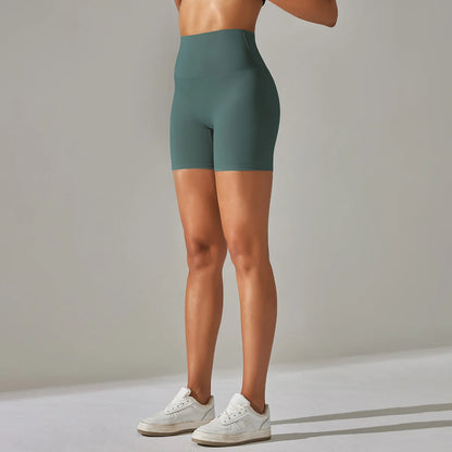 Seamless Yoga Shorts Women Fitness Shorts Running Cycling Shorts Breathable Sports Leggings High Waist Summer Workout Gym Shorts