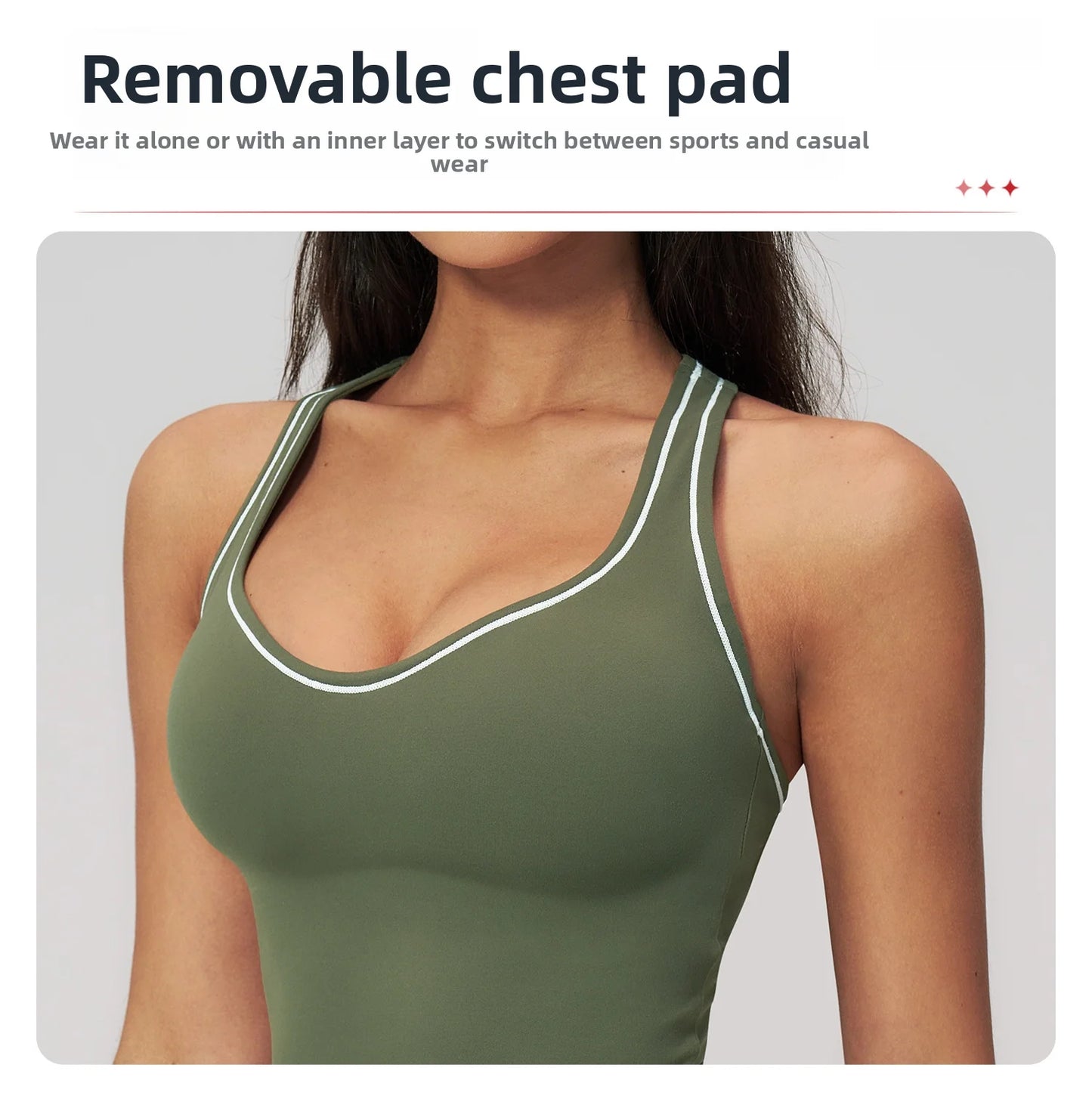 Women's Tank Top Push-Up Sports Bra Hollow Breathable Fitness Underwear Summer Gym Bra Yoga Vest Sexy Running Tops Sportswear