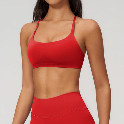 Juren Summer Bra Back Cross Sports Bra Fitness Top Women's High-quality Yoga Clothes Women Fitness Running Bra Fitness Yoga Bra