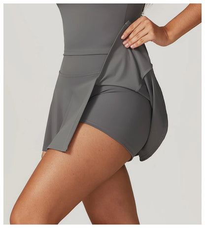 Summer Slim Yoga Shorts Women Short Skirts Ultra Short Mini Skirts Gym Exercise Running Fitness Tennis Anti-Light Sports Skirts