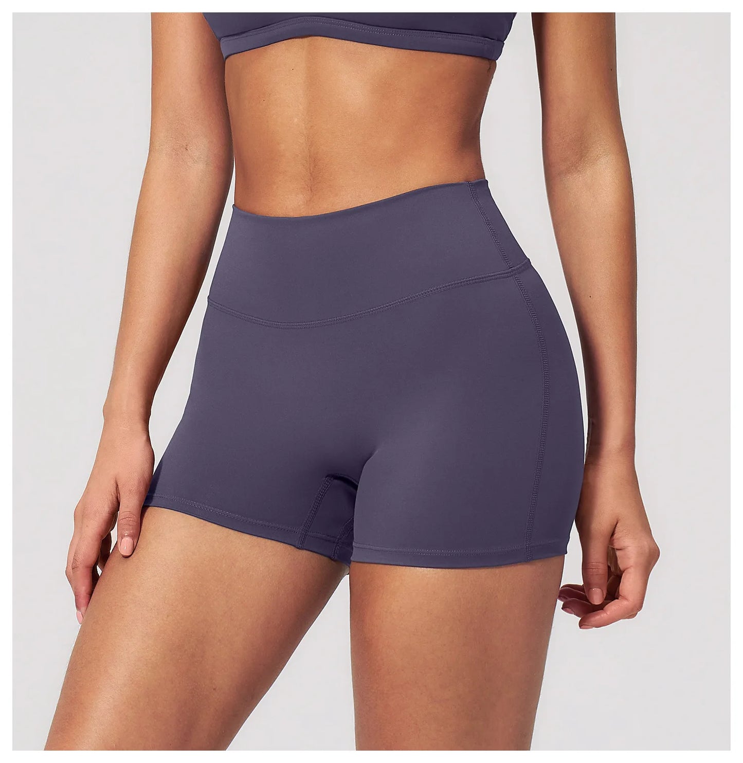 JUREN Yoga Shorts Women Fitness Shorts Running Cycling Shorts Breathable Sports Leggings High Waist Summer Workout Gym Shorts