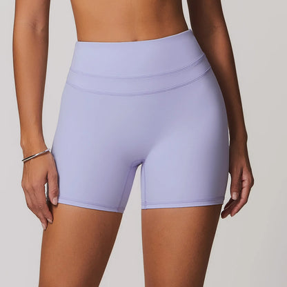 JUREN High Waist Sports Short Women Yoga Shorts Breathable Fitness Tight Women Yoga Legging Shorts Cycling Athletic Gym Shorts