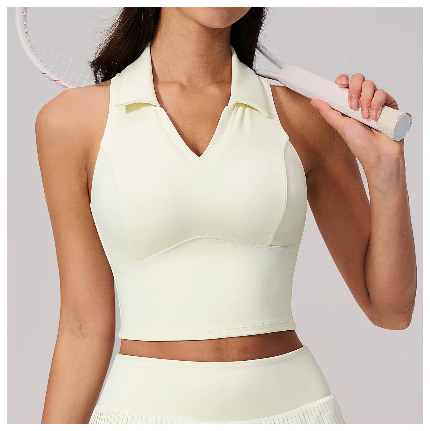 Women's Yoga Tank Push Up Workout Top Quick-Dry Collar Gym Sports Vest Running Female Running Tight Top Women Fitness Underwear