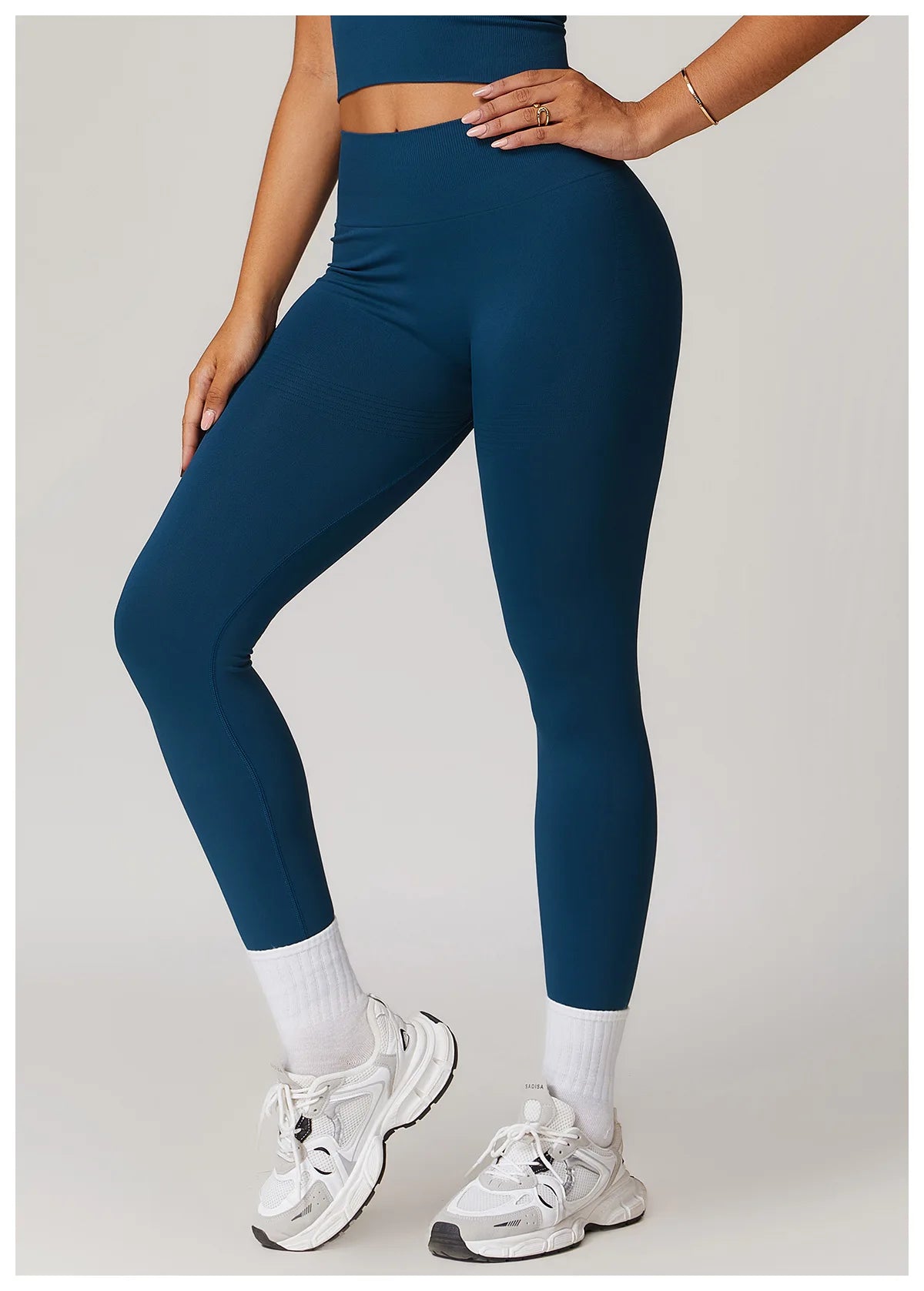 High Waist Seamless Leggings Women Fitness Running Yoga Pants Ribbed Leggings Energy Gym Tights Leggings Casual Workout Leggings