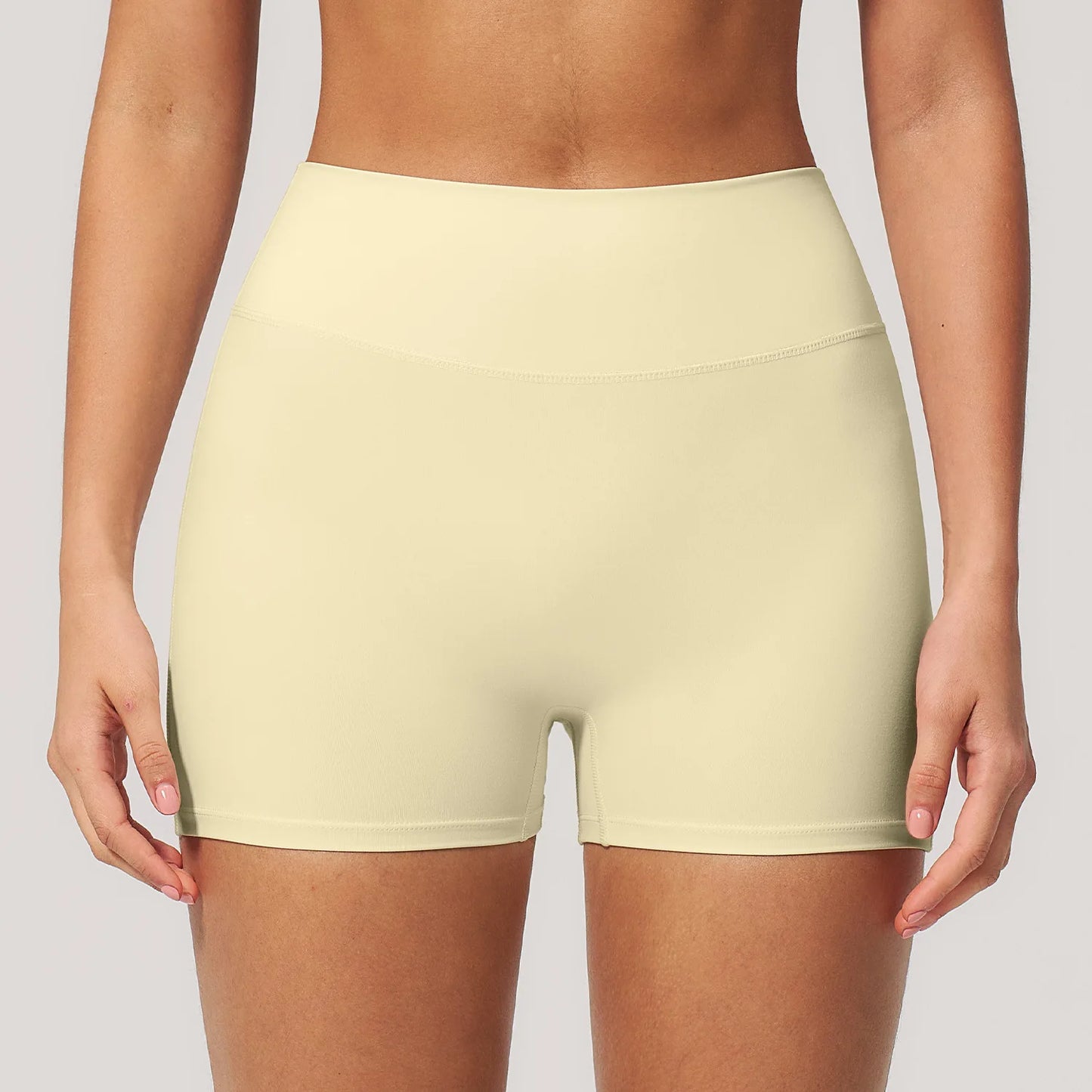 JUREN Yoga Shorts Women Fitness Shorts Running Cycling Shorts Breathable Sports Leggings High Waist Summer Workout Gym Shorts