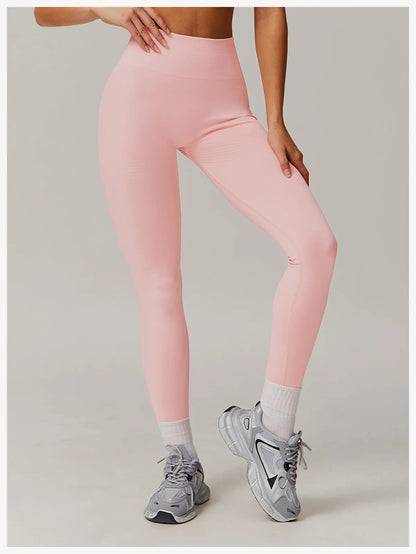 High Waist Seamless Leggings Women Fitness Running Yoga Pants Ribbed Leggings Energy Gym Tights Leggings Casual Workout Leggings