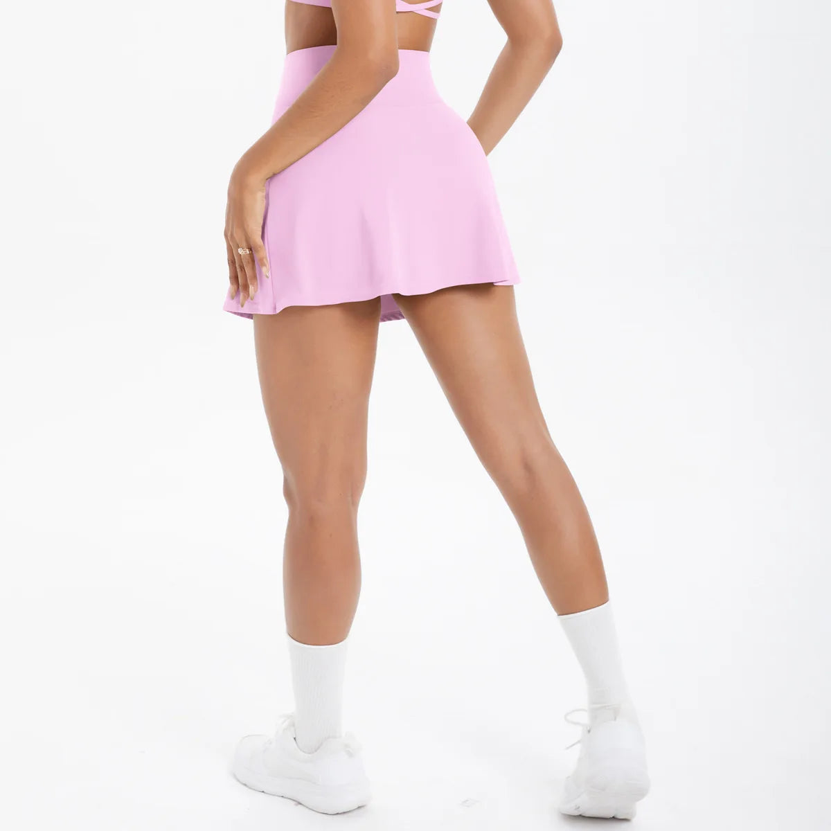 JUREN Sports Yoga Skirts Short Women Golf Tennis Skirts Gym Tennis Skirts Shorts Golf Wear for Women Yoga Running Workout Skirt