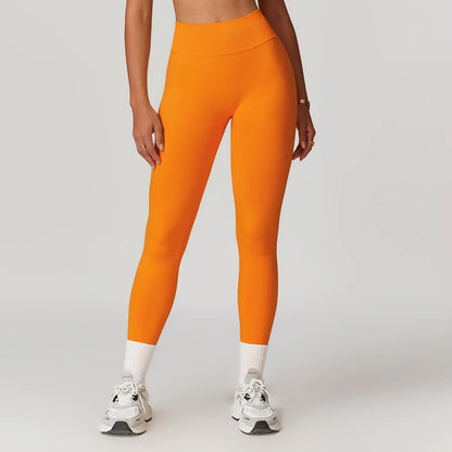 Seamless Fitness Leggings Women Sport High Waist Elastic Ribbed Yoga Leggings Gym Jogging Quick Dry Push Up Slim Pants Female