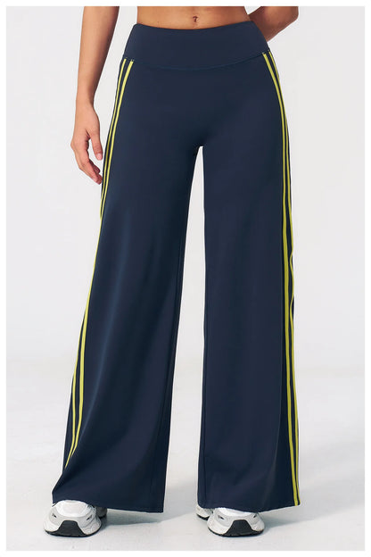 JUREN Straight Leg Bottoms Women's Mid-Waist Yoga Pants Gym Leggings Workout Leggings Naked Feel Pilates Running Sports Trousers