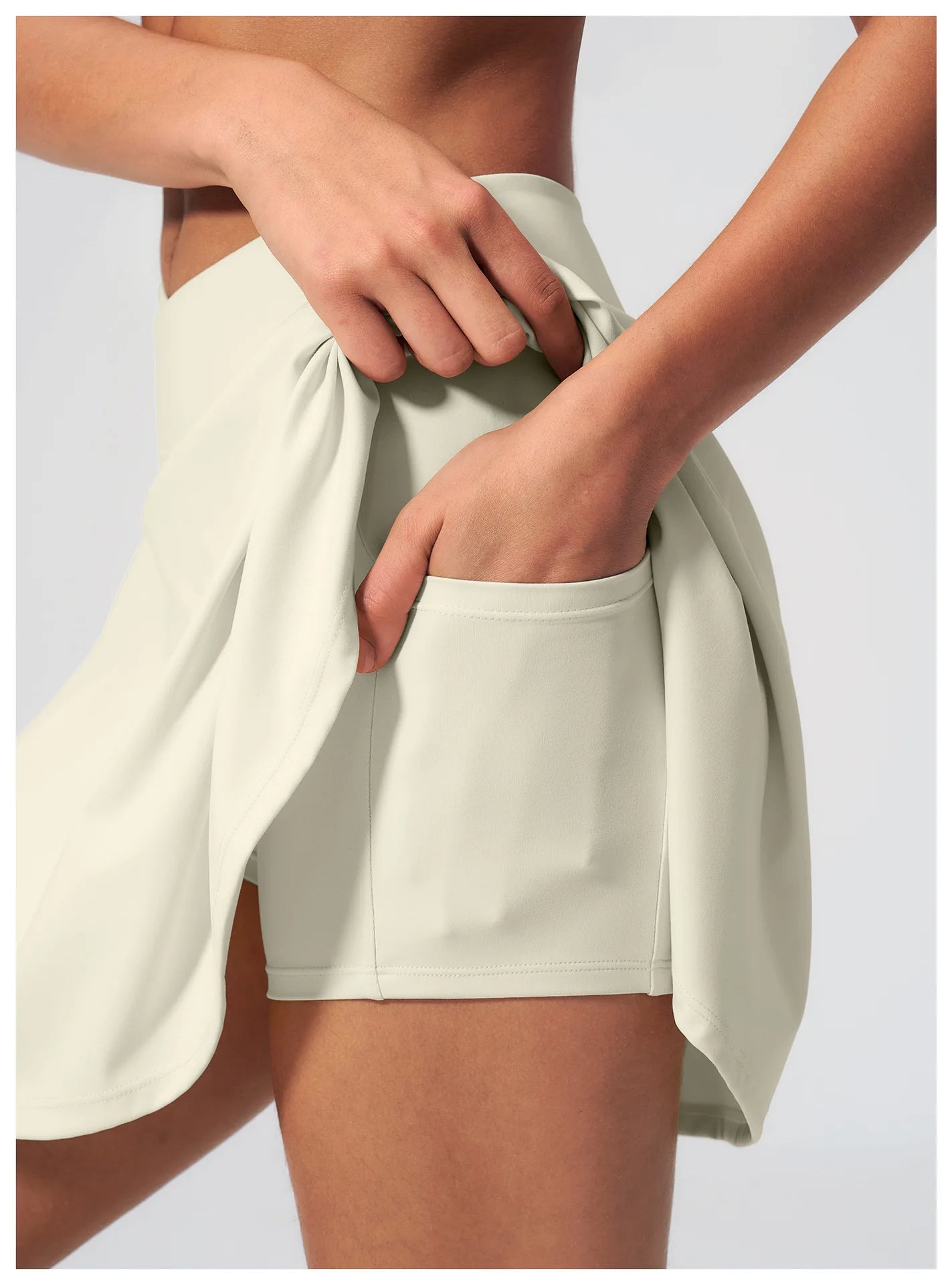 Yoga Short Skirt Women's Sports Short Skirt Quick Drying Running Fitness Badminton Skirt Half Body Anti Light Tennis Skirt Women
