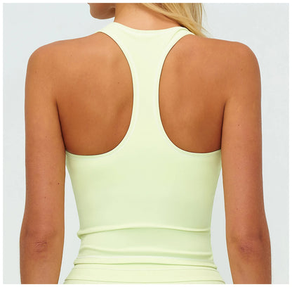 Women's Tank Top Push-Up Sports Bra Hollow Breathable Fitness Underwear Summer Gym Bra Yoga Vest Sexy Running Tops Sportswear