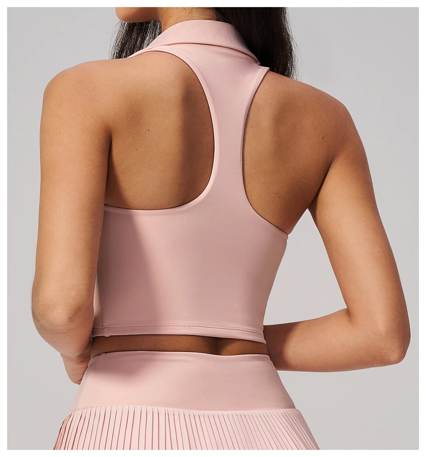 Women's Yoga Tank Push Up Workout Top Quick-Dry Collar Gym Sports Vest Running Female Running Tight Top Women Fitness Underwear
