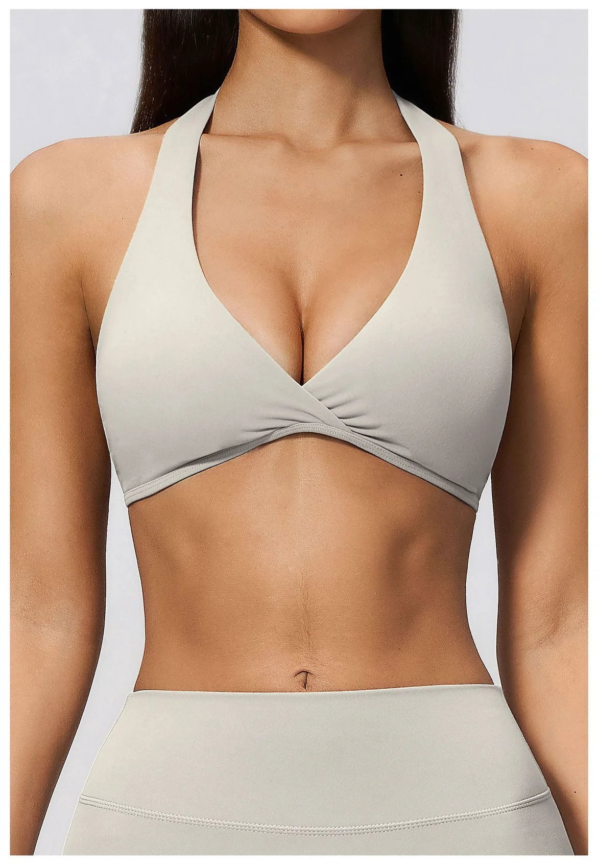 Summer Sports Bra Women Sexy Halter Top High Support Push-up Open Back Gym Wear Impact Fitness Bra Yoga Yops Workout Underwear