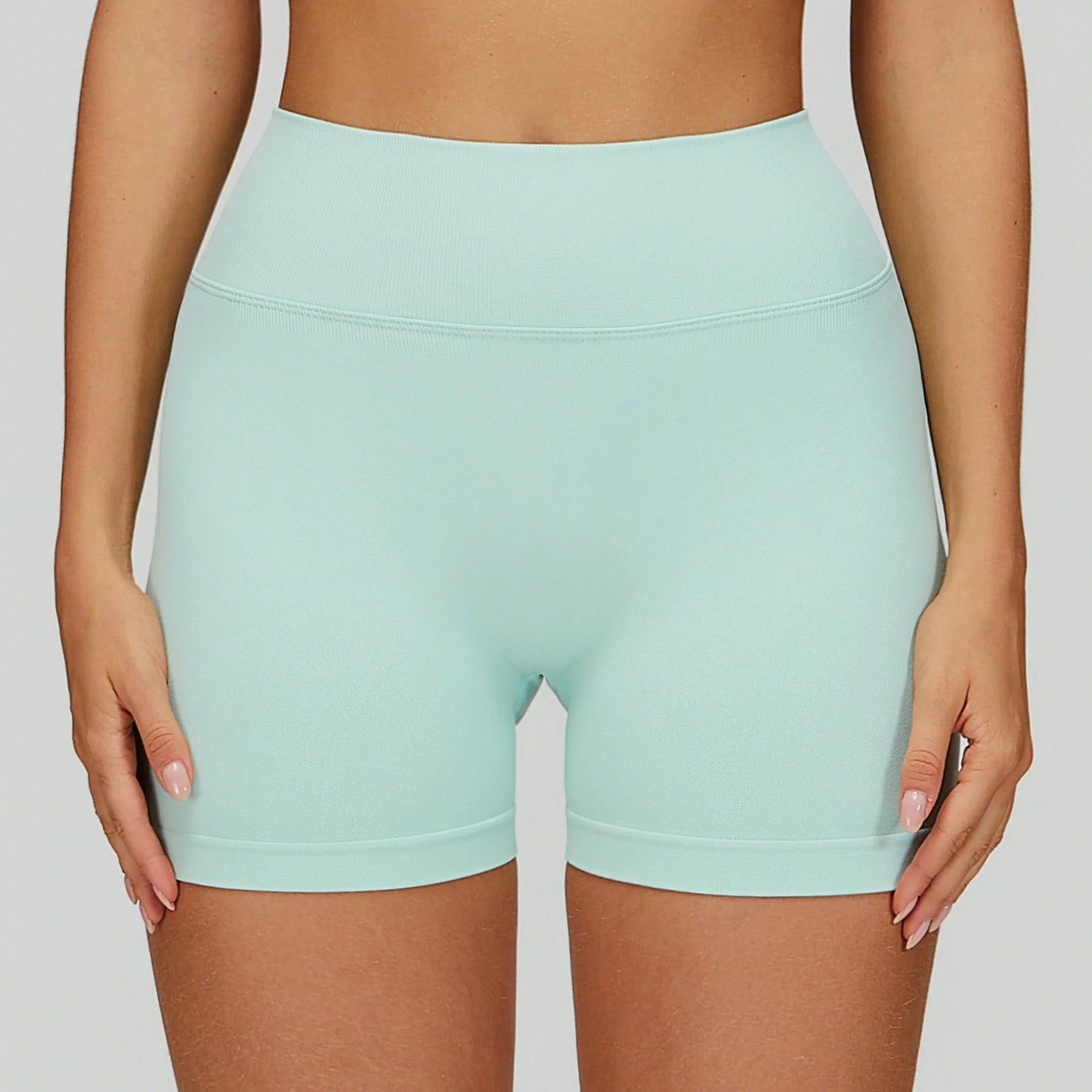 Seamless Yoga Shorts Women High Waist Workout Shorts Fitness Shorts Yoga Lift Butt Fitness Ladies Yoga Gym Running Short Pants