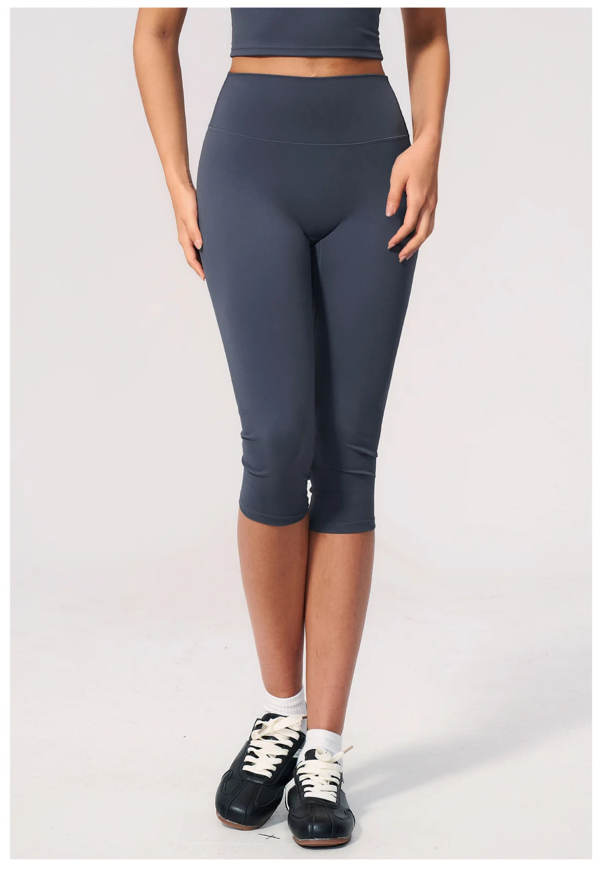 Women's High Waist Yoga Capri Pants Butt Lift Leggings Squat Proof Tummy Control Workout Sports Breathable Running Summer Tights