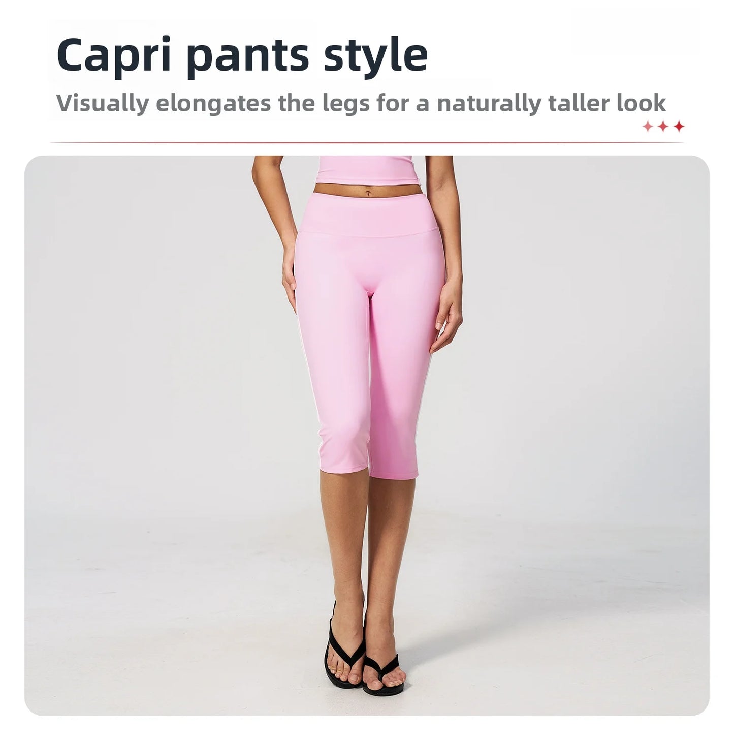 Yoga Capri Pants Women Fitness Leggings Running Cycling Pants Breathable Sports Leggings High Waist Summer Workout Gym Clothing