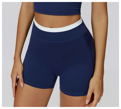 Summer Shorts Women Yoga Shorts High Waist Workout Shorts Fitness Yoga Lift Butt Fitness Yoga Gym Running Short Pants Sportswear
