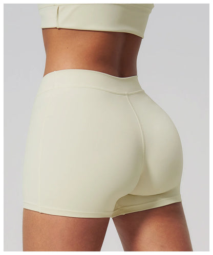Summer Women Fitness Workout Shorts Yoga High Waist Lift Butt Fitness Shorts Gym Running Sportswear Women Push Up Gym Leggings