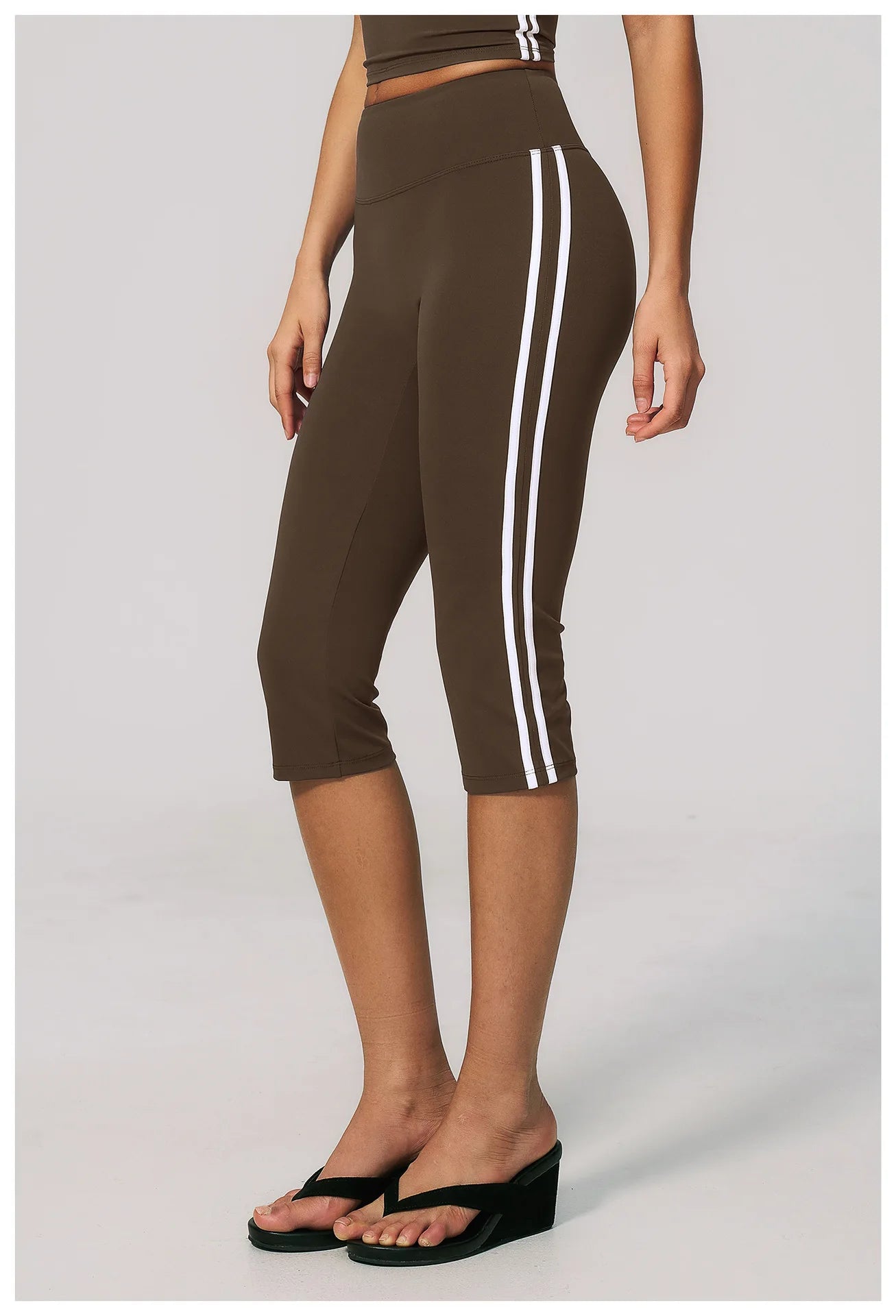 Yoga Capri Pants Women Fitness Leggings Running Cycling Pants Breathable Sports Leggings High Waist Summer Workout Gym Clothing