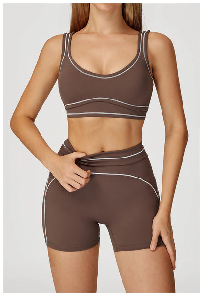 Yoga Shorts Women Fitness Shorts Running Cycling Shorts Breathable Sports Leggings High Waist Tights Workout Gym Summer Shorts