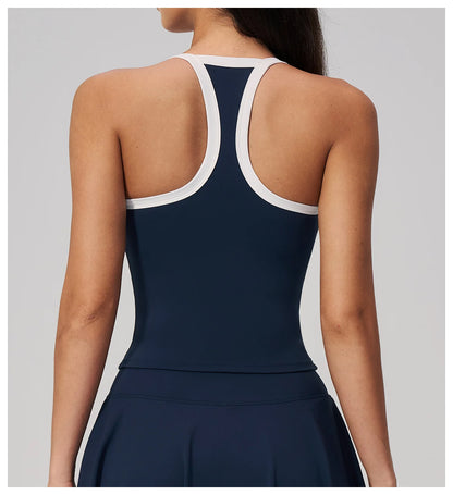 Summer Sports Bra Fitness Vest with Chest Pad Summer Shockproof Bra Nude Feeling Suit Pilates Training Yoga Top Yoga Clothing