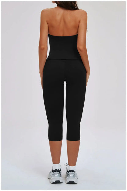 Yoga Capri Pants Women's Pants Sporty Leggings Woman Tracksuits Push Up Gym Fitness Legging Running Athletic High Waist Leggings